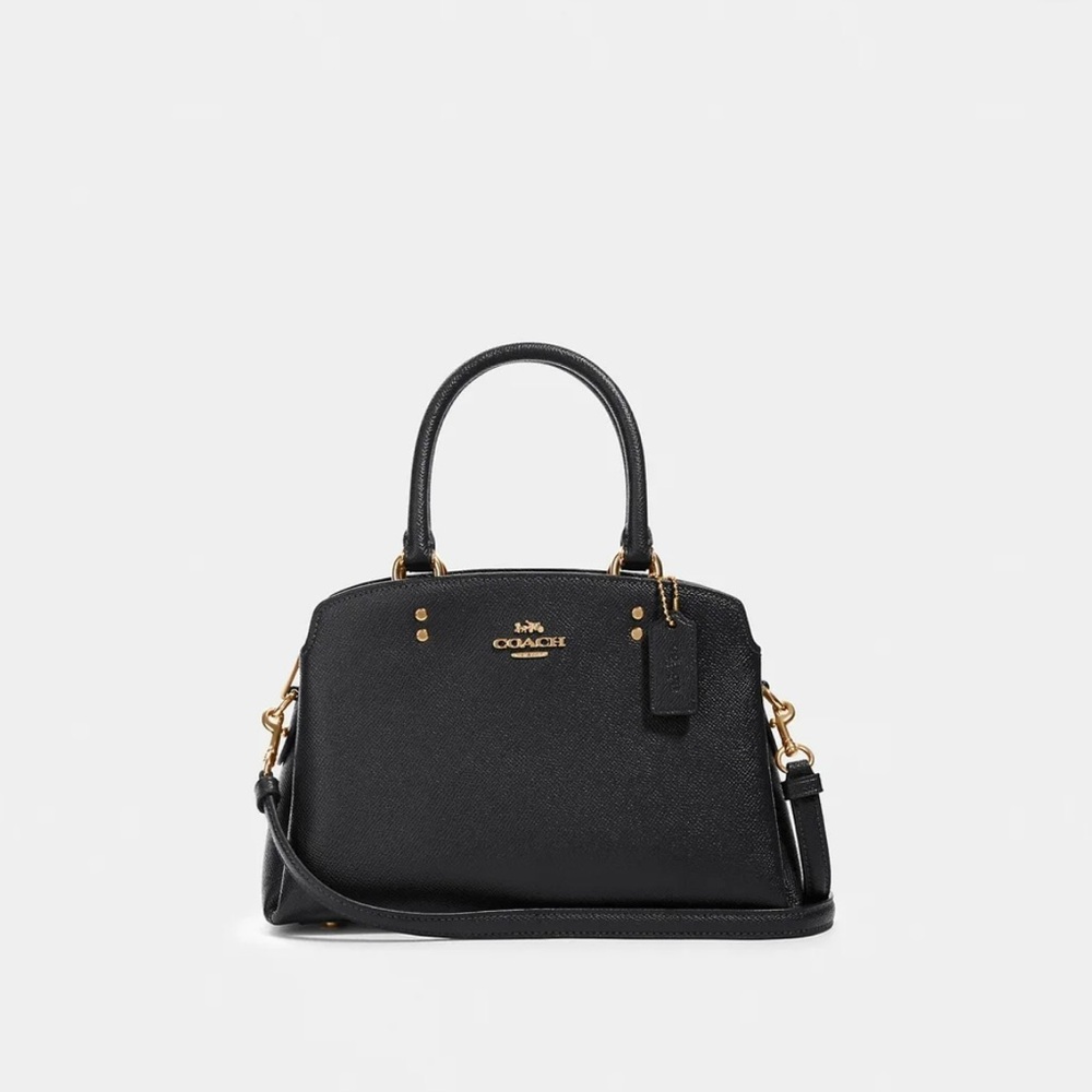 Coach Mini Lillie Carryall in Black Leather